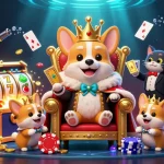 Kuwinss engages players with a luxurious 3D casino scene featuring vibrant characters and exhilarating game elements.
