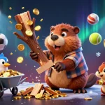 Engage with Oxbet in a vibrant 3D casino scene featuring dynamic characters and sports elements.