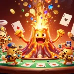 Engage in thrilling games at ku88 with a vibrant casino scene filled with treasure and challenges.