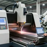 CNC press brake machine for sale in a modern industrial setup, showcasing advanced manufacturing technology and precision engineering.