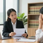 Client consulting a lawyer at the office, try this site for expert legal advice.