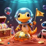 Experience engaging gameplay at budi4d situs, featuring vibrant characters amidst captivating slot elements.