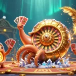 Experience agen-judi-bola with a vibrant 3D representation of gambling excitement featuring a giant nautilus.