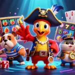 Visualisasi slot apk yang menarik dengan karakter kapal bajak laut dan simbol buah