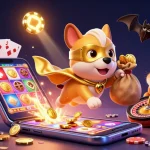 Experience the excitement of gaming with trang chủ sunwin, featuring a superhero dog and slot games action.