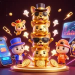 Play games at luck8 with a dynamic scene of golden totem and vibrant casino elements