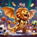 Engage in thrilling sports betting excitement with lucky88's vibrant 3D casino illustration
